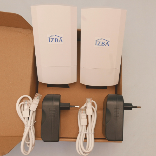 Радио мост WiFi 2,4ГГц (или 5ГГц) до 3 км, Точка доступа Online IZBA, 2 шт