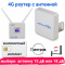 4G роутер WiFi cpe903 c СИМ картой и внешней антенной Kroks